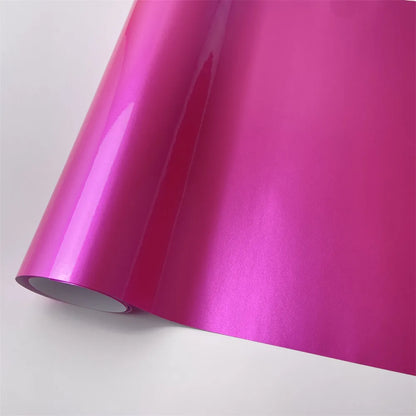 Premium Glossy Candy Vinyl Wrap Film Self Adhesive Waterproof Decal with Air Release Bubble Car Wrapping Stickers