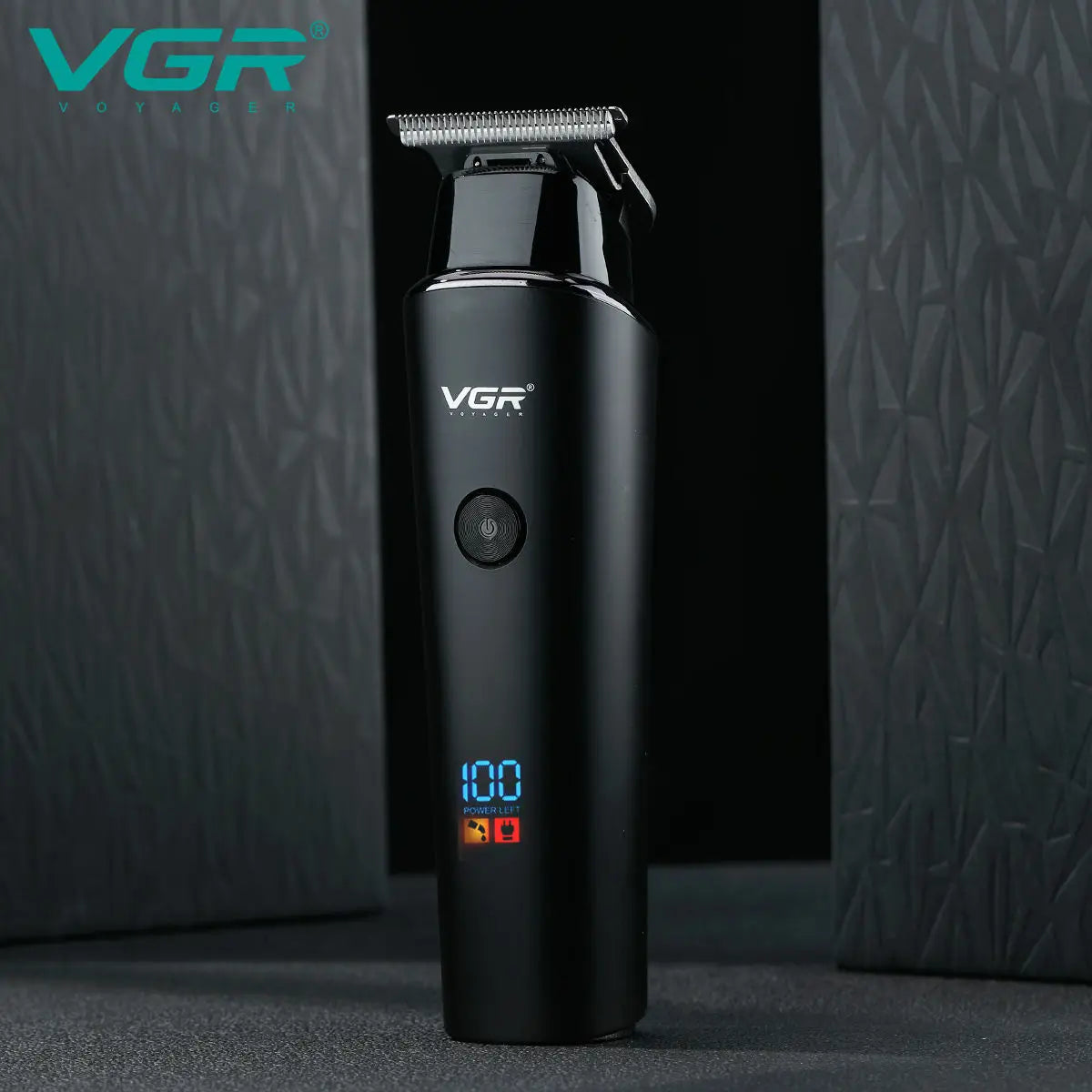 VGR Hair Trimmer 0mm Hair Clipper LED Display Hair Cutting Machine Professional Electric Rechargeable 0mm Trimmer for Men V-937