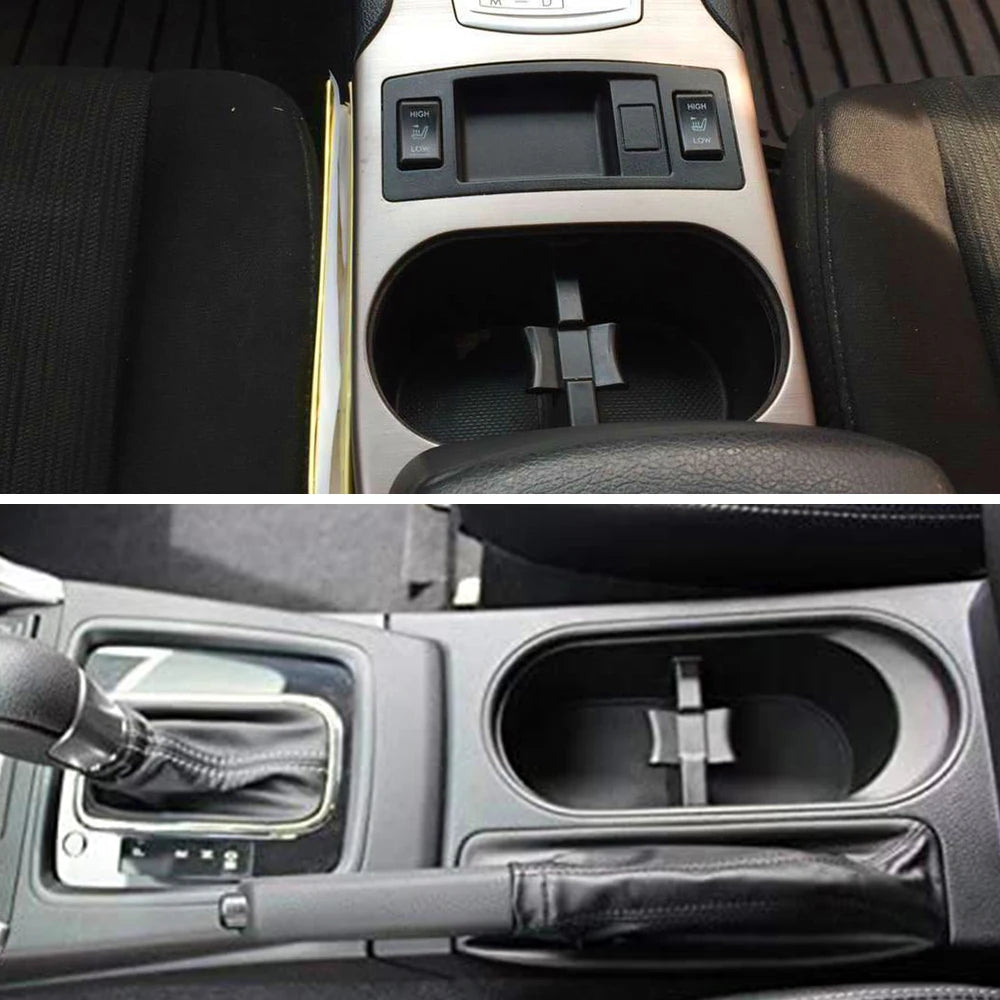 For Subaru Forester Legacy Outback 2010 2011 2012 2014 2015 2016 2017 2018 Accessories Center Console Cup Holder Insert Divider
