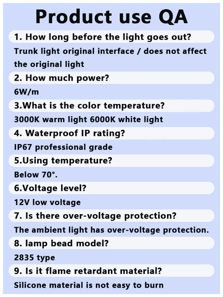 Rear Trunk LED Light Bar Strips Trunk Interior Decorative Lamp Strip Fit for Geely Coolra Monjaro Manjaro Starray Atlas Boyue L