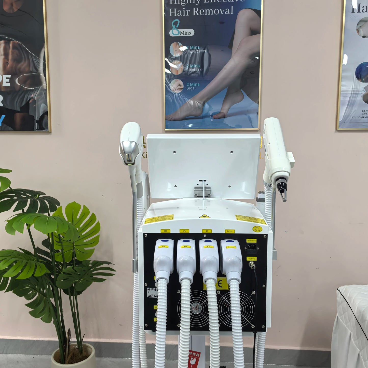 4 IN 1 Soprano Titanium Ice Platinum RF Diode 755 808 940 1064nm 4 Wave Laser ND:YAG Machine Painless Hair Removal Machine