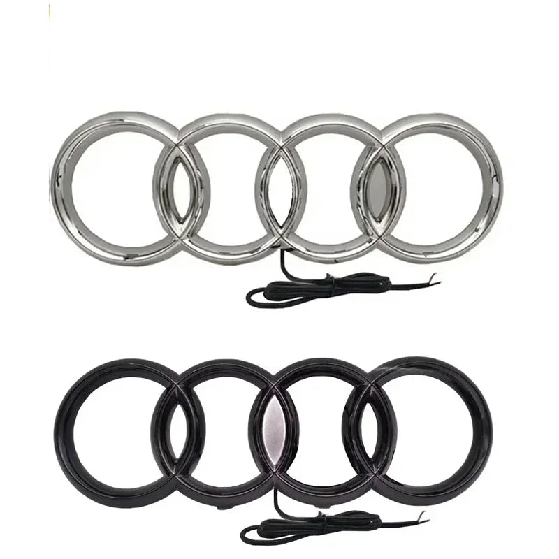 1pcsLED Car Dynamic Streamer Badge Light Front Grille Emblem for Audi Q7 Q8 S3 A1 A2 A3 A4 A5 A6 Q3 Q4 Q5 Q6 S5 S7 A7 Q