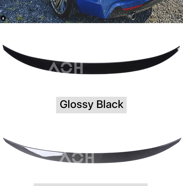 Rear Trunk Spoiler Bumper Lip For BMW 4 Series F32 F33 F36 Carbon Fiber PSM M4 MP Style Wing Tail Kit 2014-2020 Gloss Black