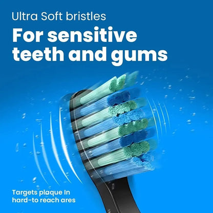 4 Pcs Electric Toothbrush Heads Compatible with Fairywill D7/D8/FW507/FW508/FW551/917/959/SG-E9 Moderately Soft Bristles Brush
