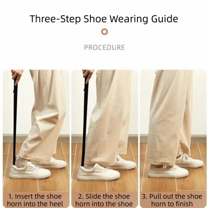 Long Handle Shoe Horn Extended Length Plasti Magnetic Shoe Horn No Bending Knee Magnetic Shoe Wearing Artifact Easy Put on Shoes