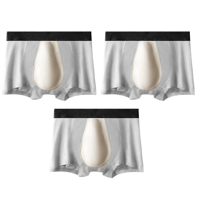 3pc Fitness essential boxers, high-stretch and breathable fabric, full support for sweating, and stretching movements