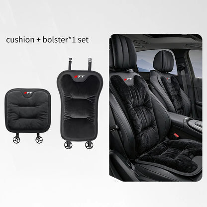 Car Seat CushionFor Audi TT Warm Flannel Thick Plush Universal Rear Seat Backrest Protector Cover