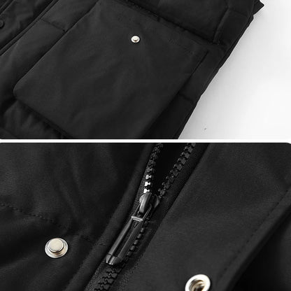 Winter Thick Vest Men 10XL 11XL Plus Size Vests Winter Padded Vests Male Fashion Casual Solid Color Sleeveless Jacket Big Size