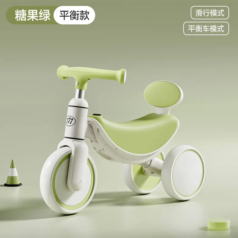 3-in-1 Multifunctional Kids Tricycle Toddler Pedal Balance Bike Infant Baby Gliding Sliding Bike Outdoor Riding Toy for Children