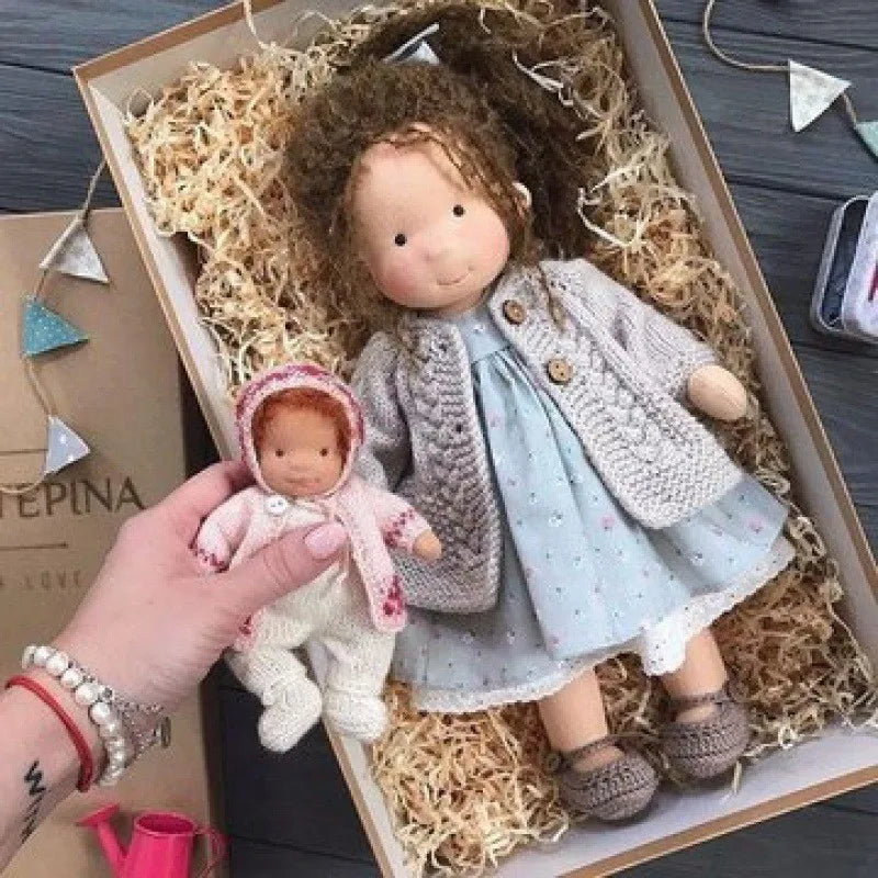 30cm New Waldorf Handmade Cotton Stuffed Plush Doll Kawaii Anime Collection Model Room Decoration Festival Gift Adults Toys