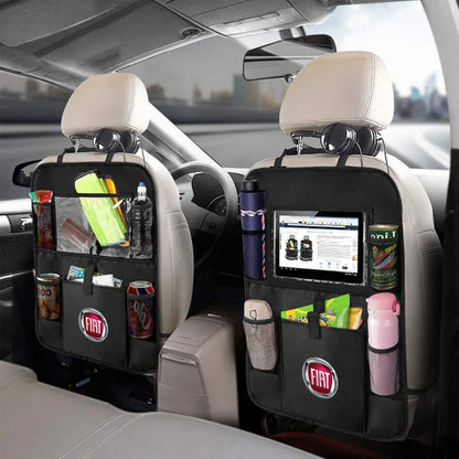 Car Seat Organizer Multifunctional Oxford Fabric Back Multi Pocket Storage Bag For FIAT 500 500E 500L 500C 500S 500X Accessories