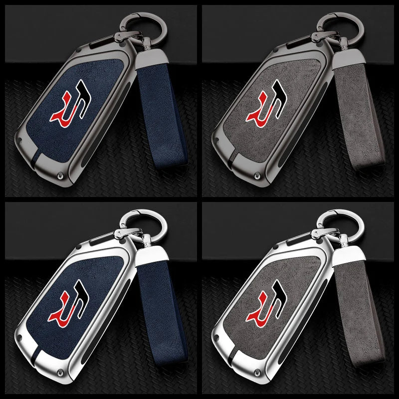 Suitable for Seat Ateca Leon FR 2 Ibiza zinc alloy car key cover high-end genuine leather car key case buckle auto accessories