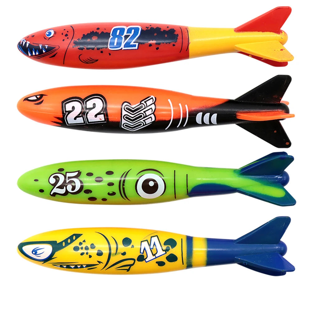Summer Swimming Diving Toys Set Pool Swim Ring Water Sports Play Game Diving Stick Underwater Accessories Grabbing Toys for Kid