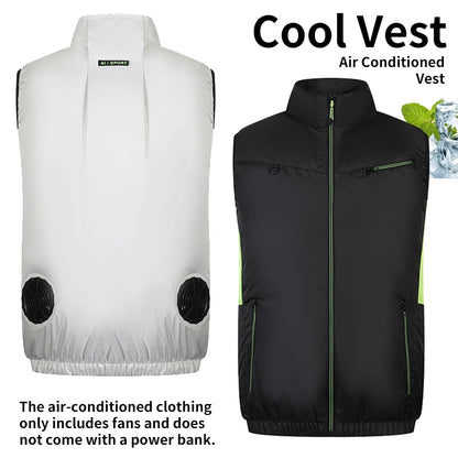 Smart Cooling Air-Conditioned Workwear with Three Adjustable Fan Speeds, Suitable for High-Temperature Outdoor Environments