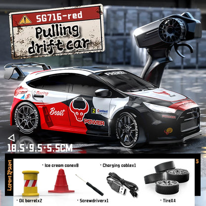 RC Racing Car 70km/H High Speed Drif Sports Car 2.4g 4wd Brushless Speed Champion with LED Lights Remote Controlled Cars for Kid
