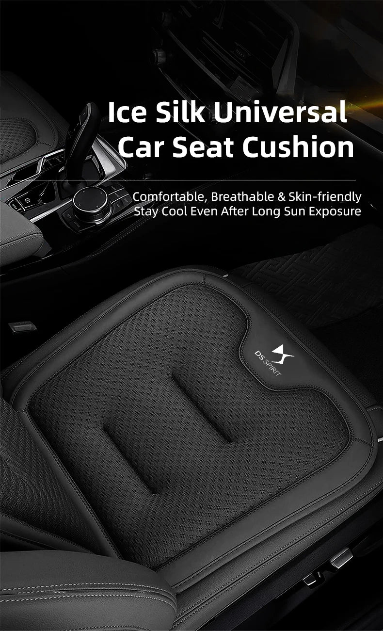 For DS SPIRIT DS3 DS4 DS5 DS6 DS7 Summer Ice Silk Car Seat Cushion All-Season Universal Front & Rear Seat Back Cushion Cool Pad