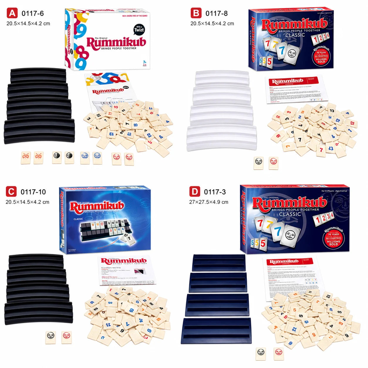 Number Tile Board Game, Classic Strategy Matching Game with Racks and Tiles for Family Game Night, English Version