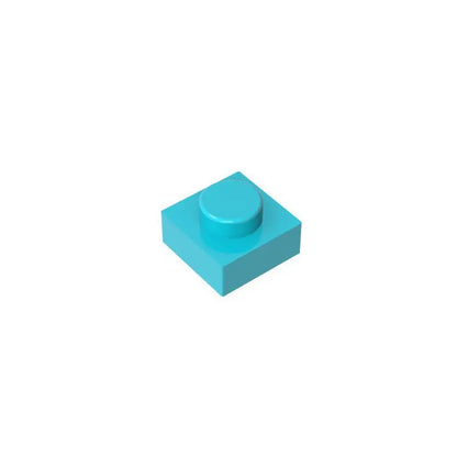 100g/588Pcs 3024 1x1 Brick Moc Short 1-Hole Color Spare Parts Compatible with Brick DIY Children's Toy Assembly Gift Box