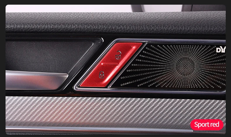 Car door unlocking button decorative sticker is suitable for Volkswagen VW new CC aluminum alloy interior button accessories
