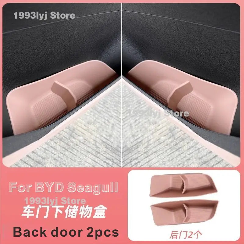 For BYD Seagull Car Door Storage Slots pad,Upgraded Accessories Interior Modification Dust-proof pad