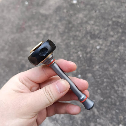 EDC Fidget Spinner Wand, Ratchet Windmill Spinning Top, Adult Stress Relief Toy, Magnetic Metal