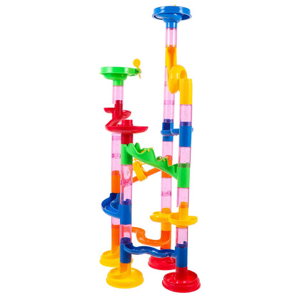 50Pcs Rolling Ball Track DIY Assembled Pipe Set Creative Educational Building Construction Railway Blocks for Kids Development