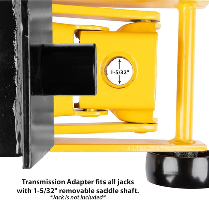 OMT transmission floor jack adapter for vehicle maintenance, 1/2 ton high capacity