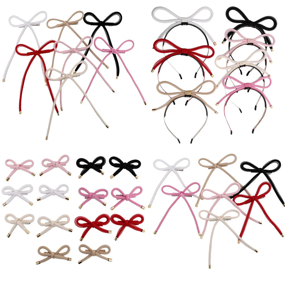 New network management bow tie headband bow tie hair accessory hair clip baby headband girl decoration