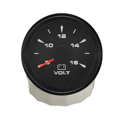Rhaxel 52mm Voltmeter 8-16V 18-32V Gauge for Car Truck Yachts with 8 Color Backlight for Car Truck Tractors Vessels
