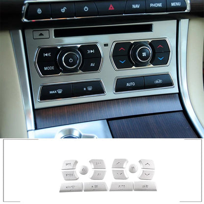 For Jaguar XF 2012-2015 Aluminum Alloy Car Central Control Gear Shift Panel Buttons Covers Stickers Trim Interior Accessories