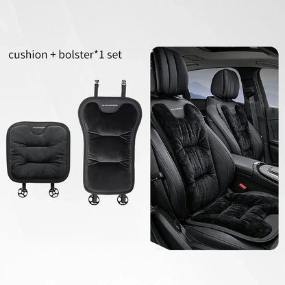 Car Seat Cushion For Ford Ranger T9 T7 T1 Raptor Warm Flannel Thick Plush Universal Rear Seat Backrest Protector Cover