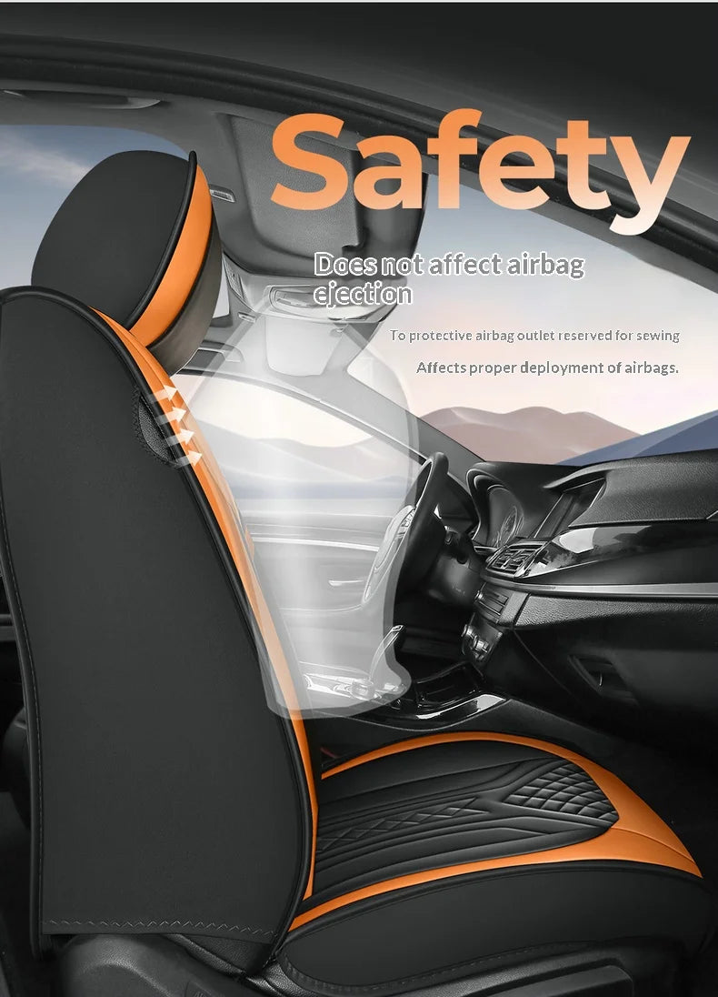 Five-seat universal car seat covers, suitable for all seasons and most vehicles.