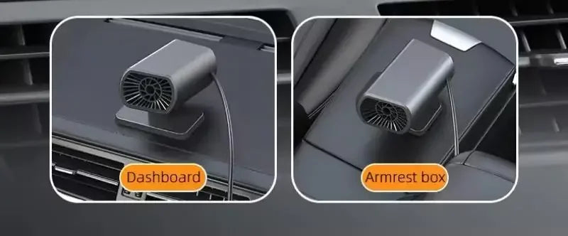 Mini 12V Car Heater USB/Cigarette Lighter Portable Fast Heating Cup Holder Design For Cab Truck RV Winter Travel Emergency Kit