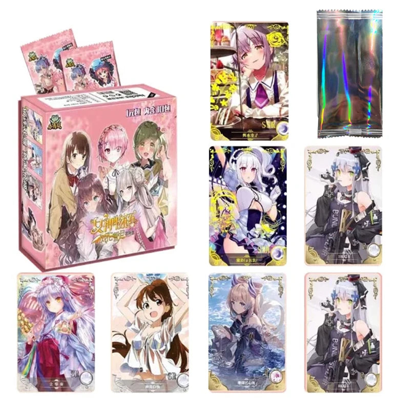 Goddess Story Collection Cards PR Booster Box Pack Full Set Bikini Puzzle Tcg Sexy Girl Party Game Playing Cards