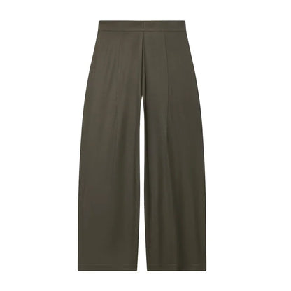 Women's Long Pants 2025 Autumn New Arrivals Military Green Pleated Loose Wide-Leg Pants Casual Fashion Stylish and Versatile