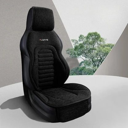 Universal Linen Car Seat Cover Four Season Auto Flax Comfortable Breathable Anti-Slip Covers Cushion SUV Car Seat Protection