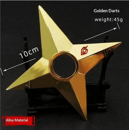 Naruto Metal Shuriken Rotatable Bearing Ninja Star Anime Peripheral Cosplay  Model Collectible Decor For Anime Enthusiasts