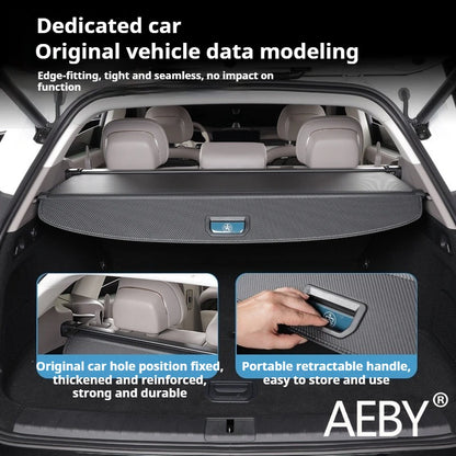 AEBY For ZEEKR 7X 2024 2025 Cargo Cover Trunk Shade Retractable Luggage Shelf Privacy Security Car Interior Accessories