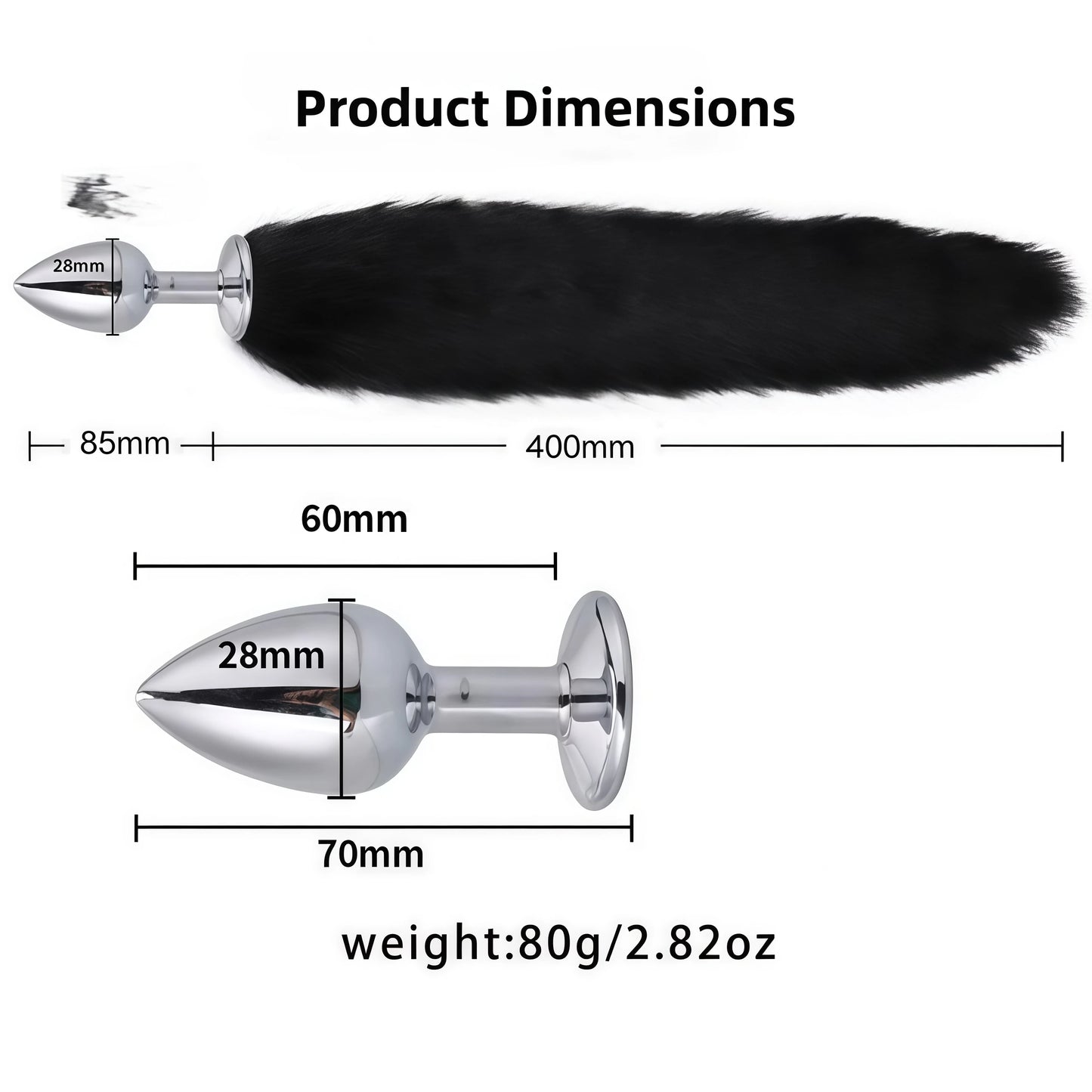 5 In 1 Fox Tail Butt Plug Set Cat Ears Headband Choker Ball Gag Nipple Clamps BDSM Cosplay Pet Play Accessories for Couples