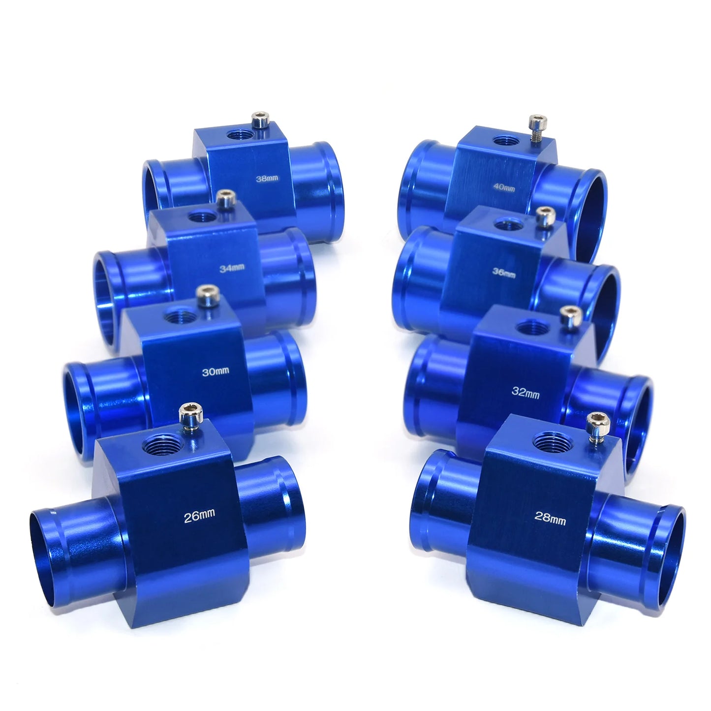 12V 24V Digital Water Temperature Gauge + Volt Water Temperature Sensor Head Plug Joint Pipe Sensor Radiator Hose Adapter 1/8NPT