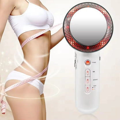 Home Use Ultrasonic Cavitation Body Slimming Massager EMS Infrared Galvanic Machine Fat Reduction Skin Firming Care Tool