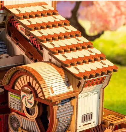 New DIY Big Doll House Case Wooden Miniature Furniture Dollhouse Handmade Model Assembly Toys Birthday Gifts Maritime Sushi