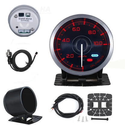 HA Accessories 60mm Auto Gauge Meter 7Color Def i Advance A1 Oil Pressure Turbo Boost EGT Exhaust Temp Tachometer Water Oil Temp