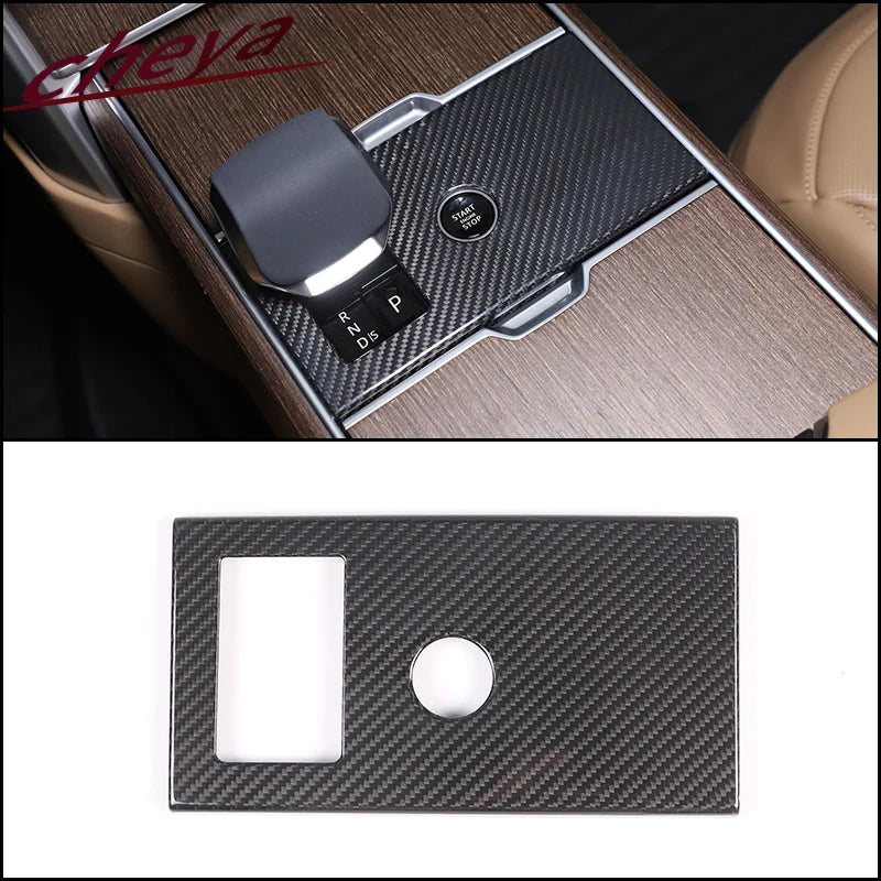 cheya Real Carbon Fiber Car Center Control Panel, Car Inner Door Panel for Land Rover Range Rover Vogue L460 2024+ Accessories