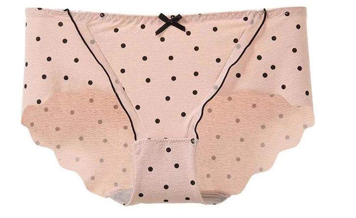 Ensemble Soutien-Gorge French Coquette à Pois Sans Armature, Effet Push Up Pour Petite Poitrine Forme Pêche, Confortable et Sexy