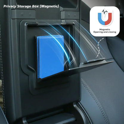For Tesla New Model Y 2025 Launch Juniper ABS with Silicone Non-slip Mat Console & Armrest Storage Box Upper and Lower Watercup