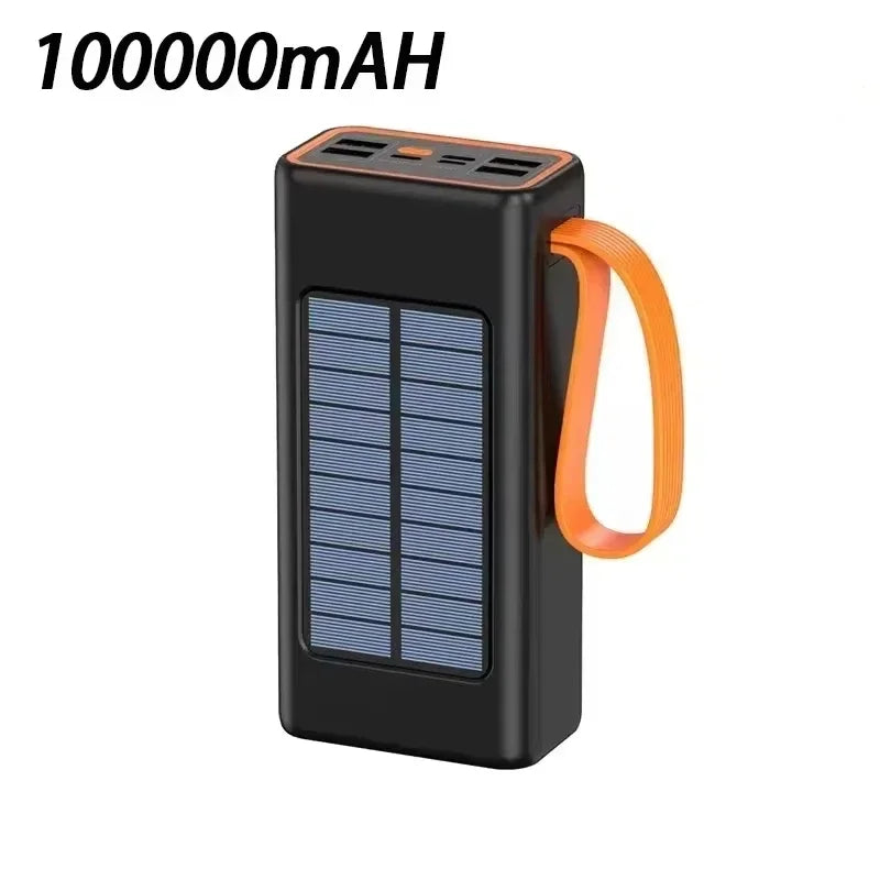 Lenovo 200000mAh Thicken Solar Jump Starter Big capacity Built-in Cables External Battery LED Light For iPhone Huawei Xiaomi