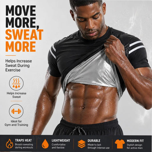 Men Body Shaper Sauna Vest Waist Trainer Sweat Shirt for Weight Loss Slimming Men Pullover Sportswear Workout Suit