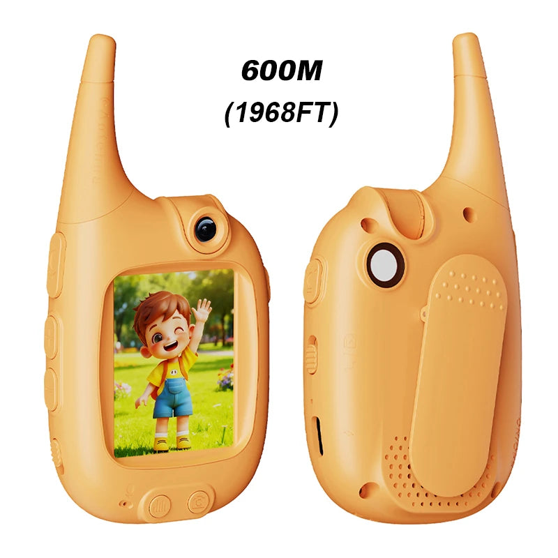 Video Walkie Talkies for Kids 2 Pack Video Chat Voice Switching Changer Walkies Talkies Indoor and outdoor Gifts for Boys Girls