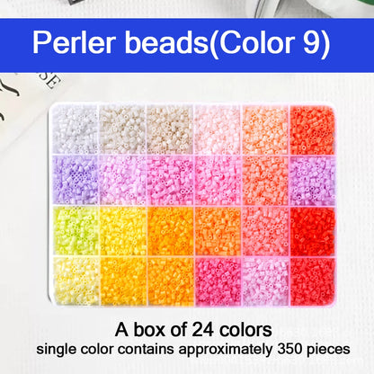 24/48/72/96 Colors Fuse Beads Kit For Kids, 5mm Melty Beads Craft Set With Iron & Accessories, DIY Pixel Art Toys For Creative G